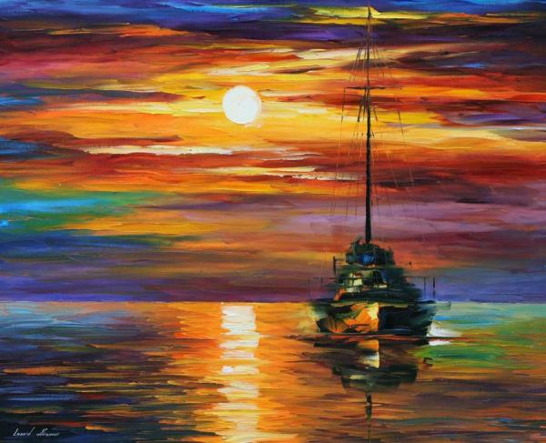 Calm Sunset by Leonid Afremov