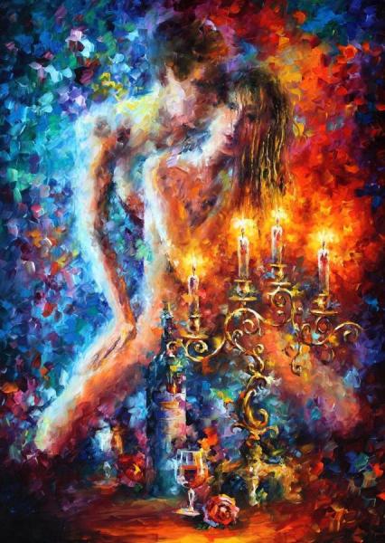 Candles Of Love by Leonid Afremov