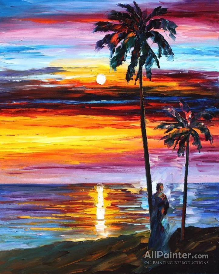Leonid Afremov Caribbean Mood Oil Painting Reproductions for sale ...