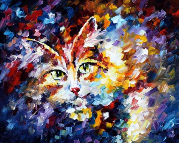 Cat I by Leonid Afremov