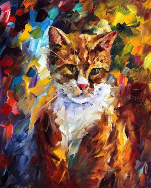 Cat Ii by Leonid Afremov