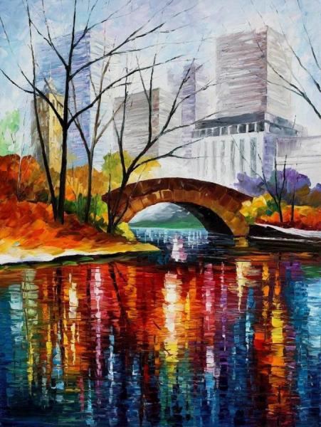 Central Park,new York I by Leonid Afremov