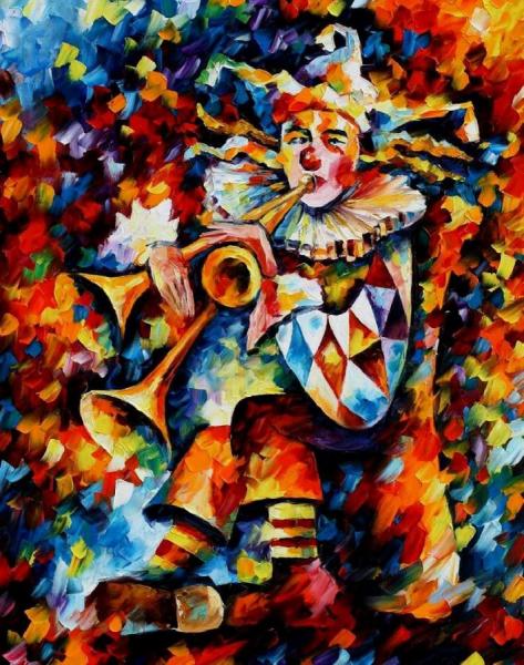 Clown I by Leonid Afremov