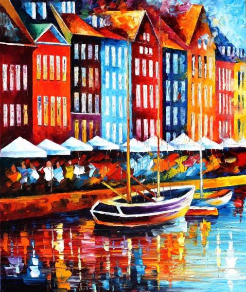 Copenhagen,denmark by Leonid Afremov