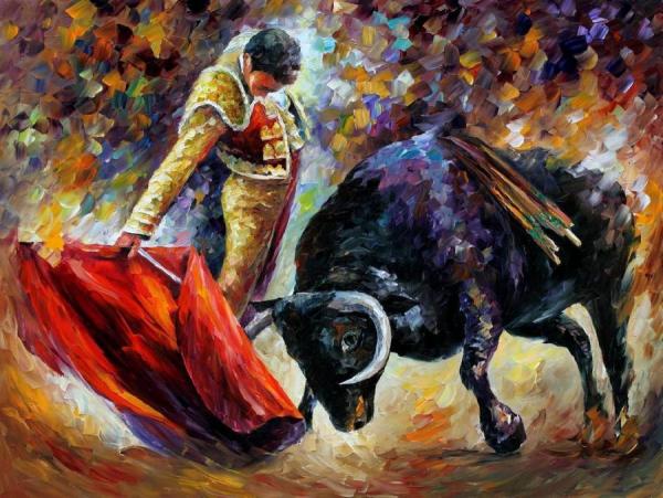 Corrida Ii by Leonid Afremov