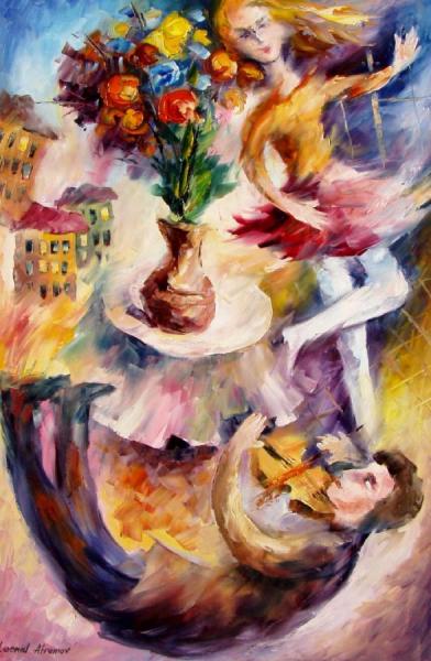 Dance Violin by Leonid Afremov