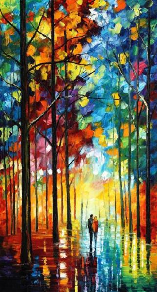Date In The Park by Leonid Afremov
