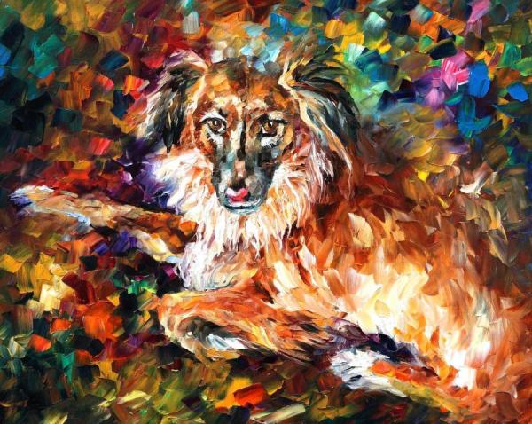 Dog 2 by Leonid Afremov