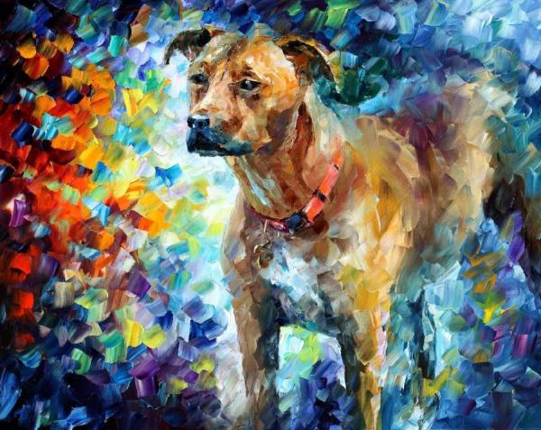 Dog 3 by Leonid Afremov