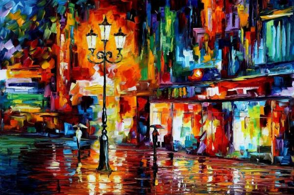 Downtown Lights by Leonid Afremov