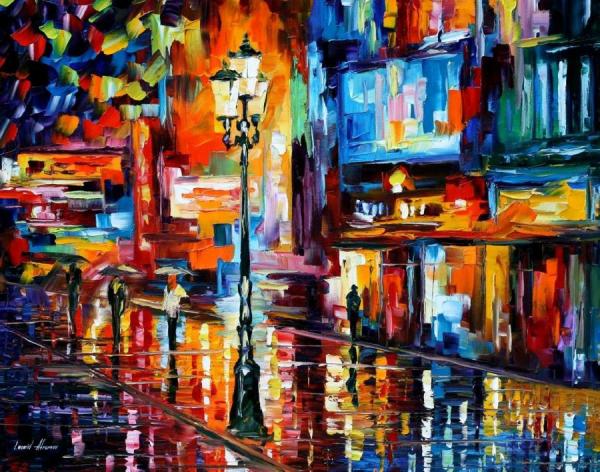 Downtown Lights I by Leonid Afremov
