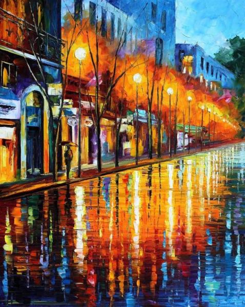 Early Morning In Paris by Leonid Afremov