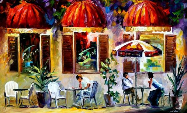 Espresso,paris by Leonid Afremov