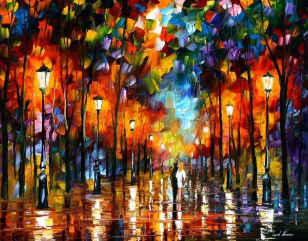 Evening Stroll by Leonid Afremov