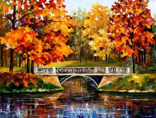 Fall Blinks by Leonid Afremov Oil Painting Reproductions