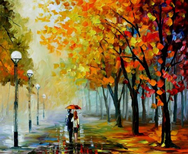 Fall Drizzle by Leonid Afremov