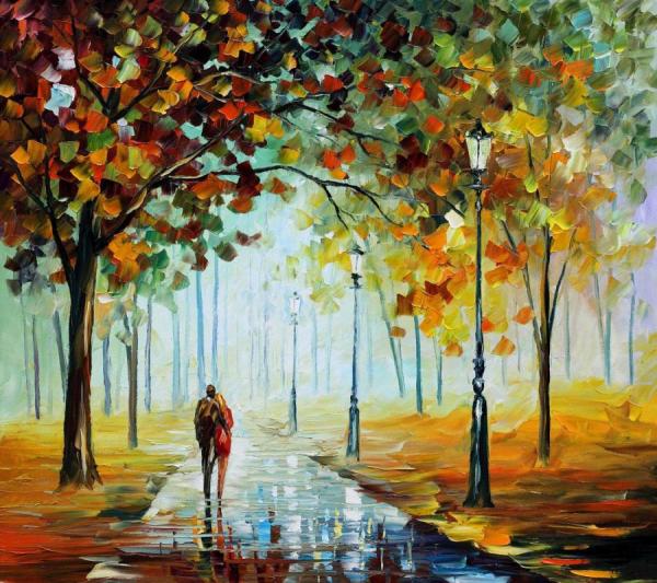 Fall Love by Leonid Afremov