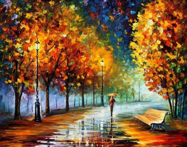 Fall Marathon by Leonid Afremov