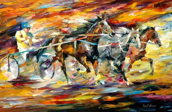 Flaming Chariot by Leonid Afremov