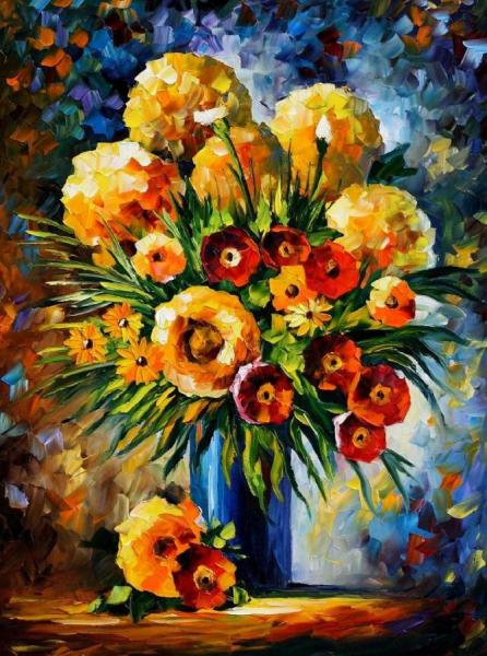 Flowers Of Happiness by Leonid Afremov