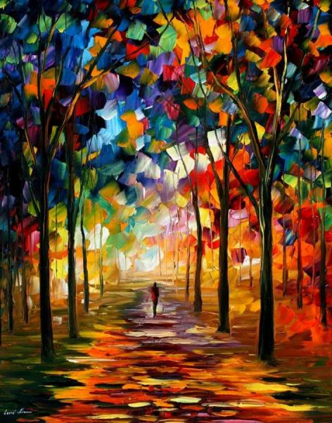 Forest Path by Leonid Afremov