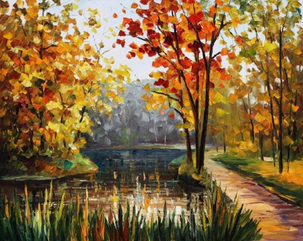 Forest Stream by Leonid Afremov
