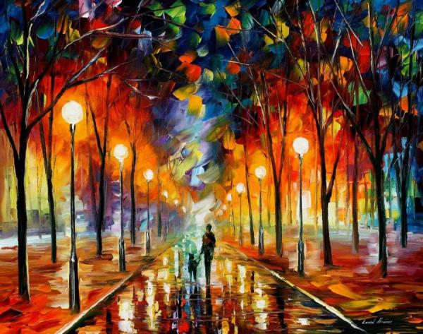 Friendship by Leonid Afremov Oil Painting Reproductions