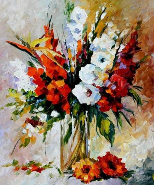 Gladiolus by Leonid Afremov