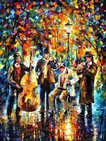 Glowing Music I by Leonid Afremov
