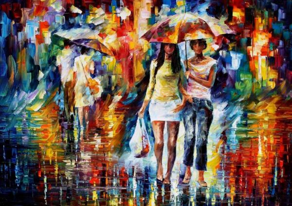 Going Shopping by Leonid Afremov