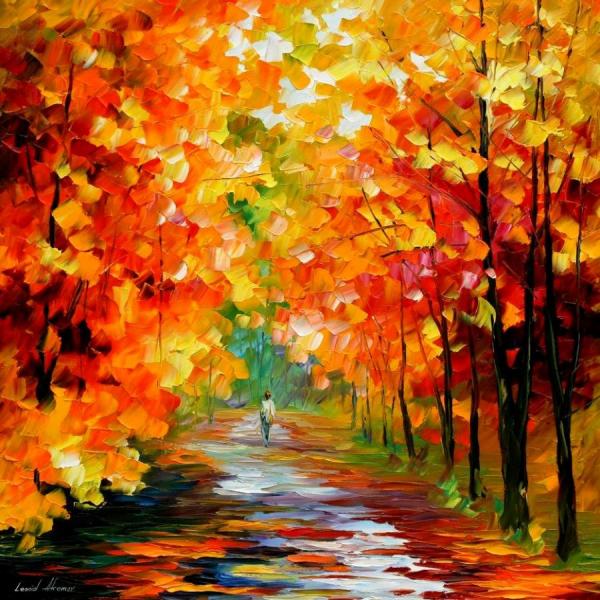 Gold Expanse by Leonid Afremov