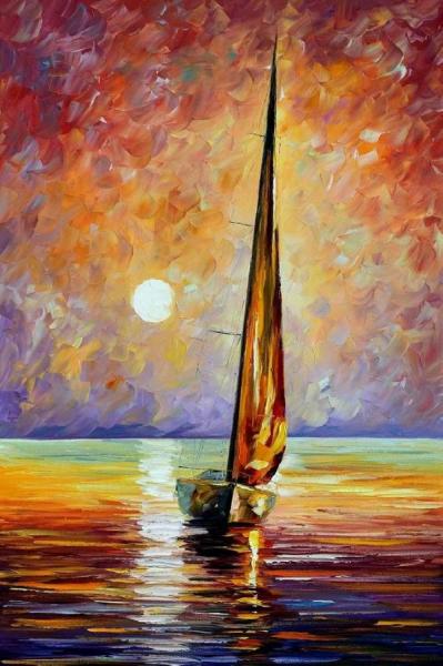 Leonid Afremov Gold Sail