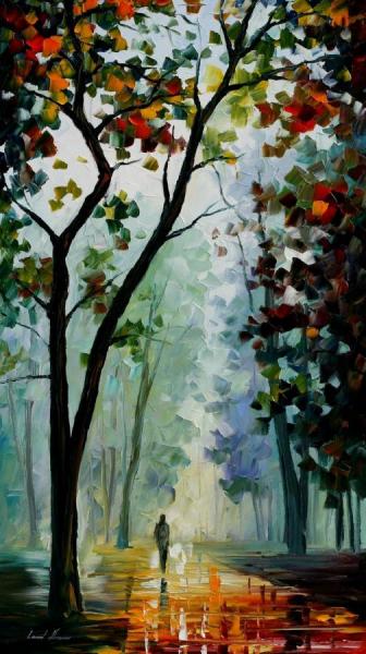 Golden Path by Leonid Afremov