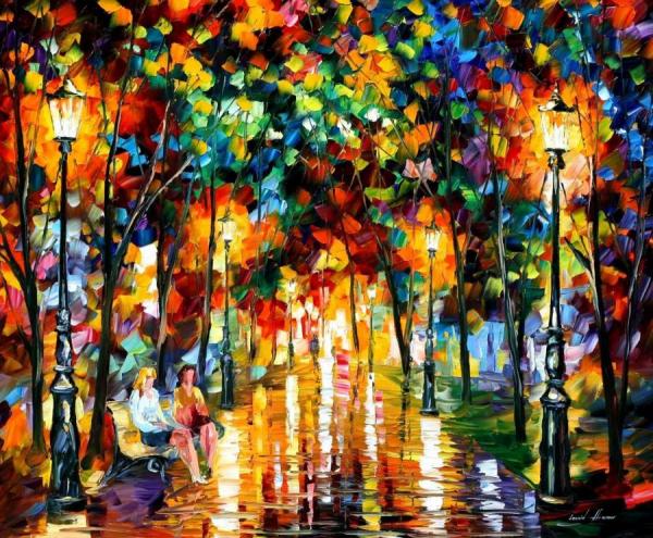 Gossips by Leonid Afremov
