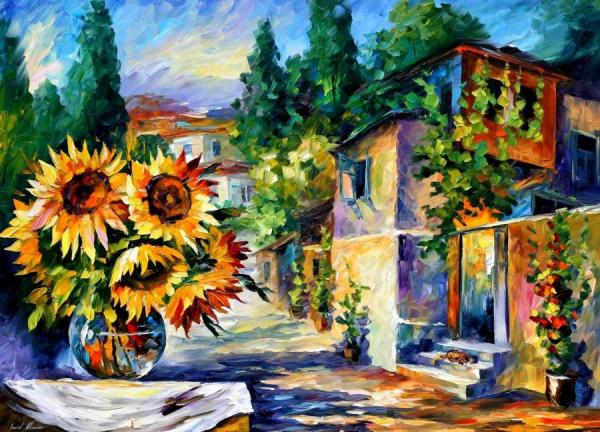 Greek Noon by Leonid Afremov Oil Painting Reproductions