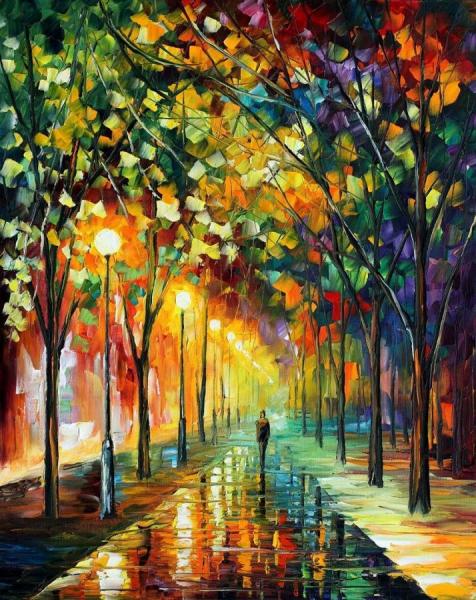 Green Dreams by Leonid Afremov Oil Painting Reproductions