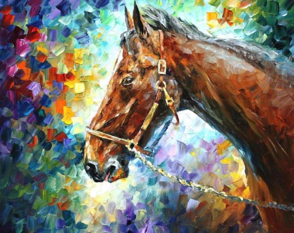 Horse 2 by Leonid Afremov