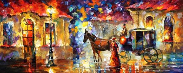 Horses by Leonid Afremov