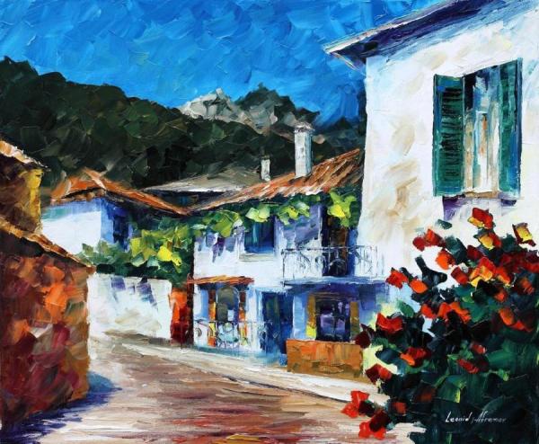 House On The Hill by Leonid Afremov