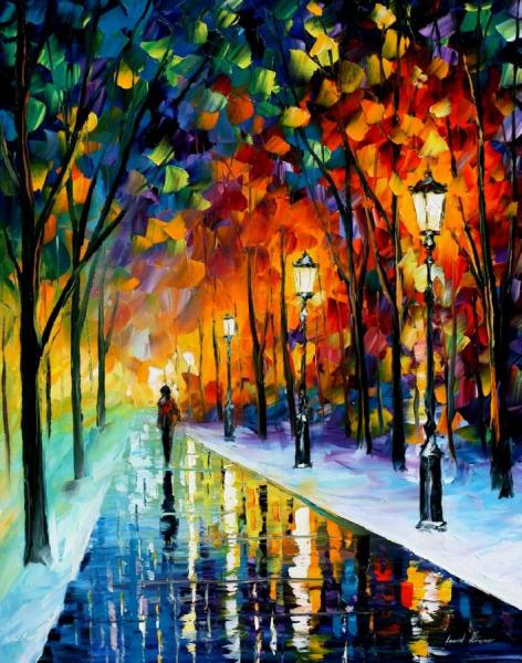 Icey Path by Leonid Afremov