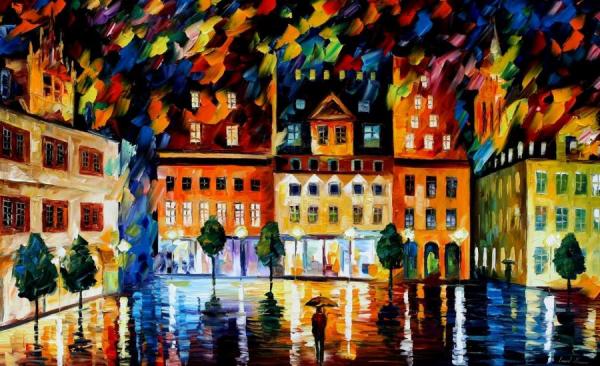 In The Old City by Leonid Afremov
