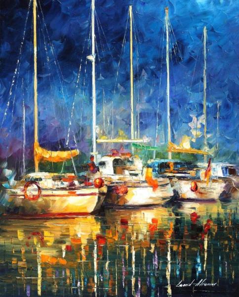 In The Port by Leonid Afremov