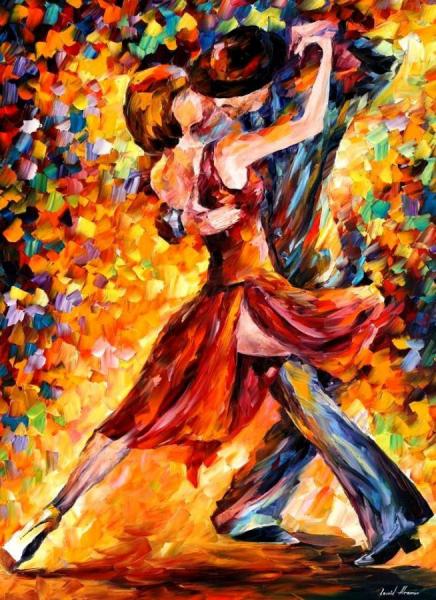In The Rhythm Of Tango by Leonid Afremov