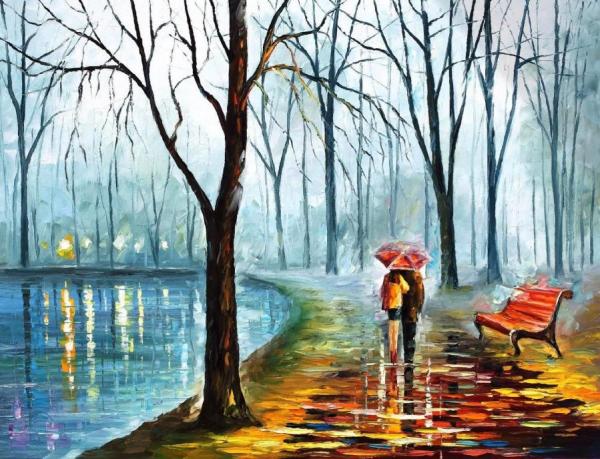 Inside The Rain by Leonid Afremov