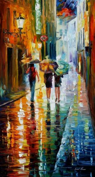 Italian Rain by Leonid Afremov