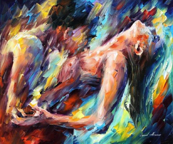 Kiss Of Passion I by Leonid Afremov