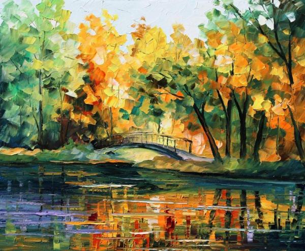 Leonid Afremov Lake Of Hope