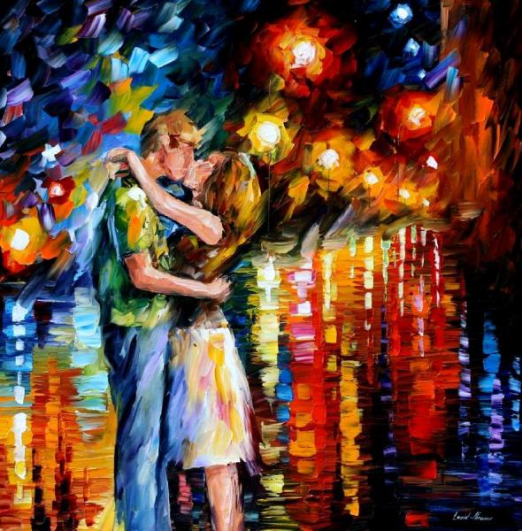 Last Kiss I by Leonid Afremov