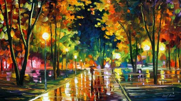 Late Night by Leonid Afremov