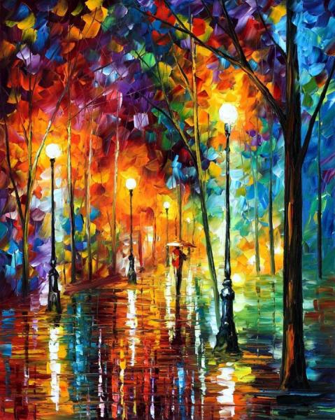 Late Stroll by Leonid Afremov